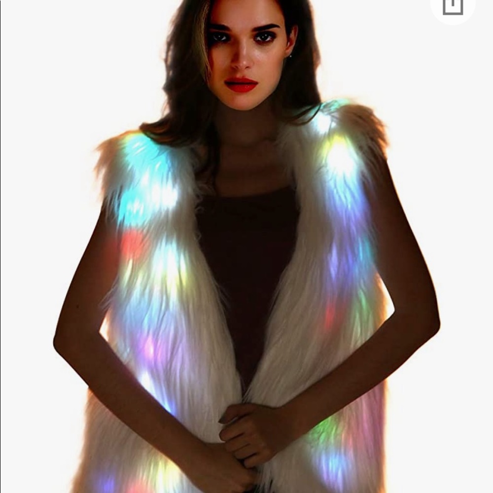 Light-Up Fur Vest